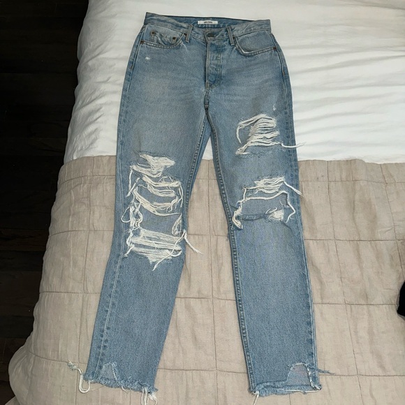 GRLFRND KAROLINA HIGH RISE DITRESSED SKINNY JEAN - Picture 3 of 6